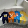 Summer Baby Swimwear Cartoon Kid Long Sleeve One Piece Girls Boys Zipper Swimsuit Children Sunscreen Beach Jumpsuit Clothes - Image 4