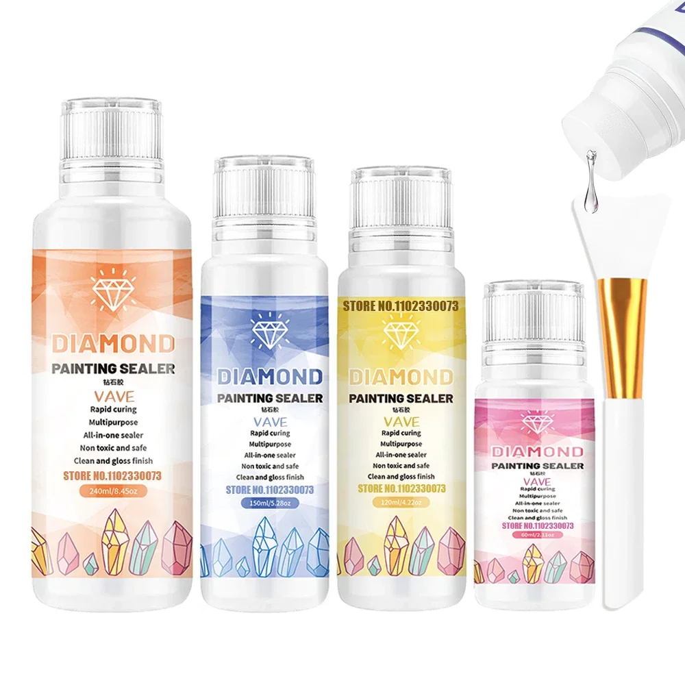 5d Diamond Painting Tools Glue Permanent Hold Shine Effect Puzzle Sealer Sticky Diamond Embroidery Mosaic Glue Gel Accessories