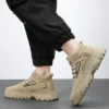 Fashion Designer Men's Lace Up Sneakers Outdoor Comfort Hiking Shoes for Men Non-slip Platform Work Boots Winter Warm Mens Shoes - Image 4