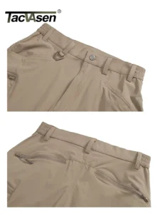 TACVASEN Summer Lightweight Trousers Mens Tactical Fishing Pants Outdoor Hiking Nylon Quick Dry Cargo Pants Casual Work Trousers - Image 2