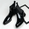 Black Increase Heels Boots Shoes for Men Luxury Real Cow Leather Designer Patent Leather Man Dress Shoes 2024 Wedding Party Suit - Image 2