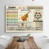 Guitar Knowledge Anatomy Circle Of Fifths Poster And Print Canvas Painting Guitar Chords Nordic Wall Art Living Room Home Decor - Image 3