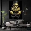 Modern Gold Mcduck Dollar Poster Wall Art Cartoon Duck Image Luxurious Prints Painting for Living Room and Home Decoration Gifts - Image 3