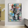 Banksy Graffiti Pop Art Canvas Painting Nordic Wall Art Pictures For Modern Living Room Abstract Cuadros Decor Aesthetic - Image 5