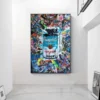 Condensed Soup Graffiti Canvas Painting Posters and Prints Street Art Pictures Cuadros for Living Room Decoration No Frame - Image 4