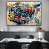 Artwork Graffiti Art Street Pop Posters Canvas Painting Posters and Prints Cuadros Living Room Home Decoration Wall Art - Image 3