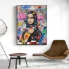 Pop Art Graffiti Canvas Art Mona Lisa Modern Paintings Wall Art Posters Prints Street Art Pictures for Wall Room Home Decoration - Image 4