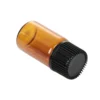 10Pcs 1/2/3/5ml Mini Essential Oil Bottle Sample Jar Orifice Brown Reducer&Cap Refillable Bottles Glass Vials Cosmetic Container - Image 5