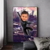 Turn Yourself Into Marvel Spider Man Batman Canvas Poster For Kid Room Decor Custom Personalized Printing Wall Art Children Gift - Image 2