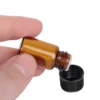 10Pcs 1/2/3/5ml Mini Essential Oil Bottle Sample Jar Orifice Brown Reducer&Cap Refillable Bottles Glass Vials Cosmetic Container - Image 3