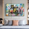 Life is Beautiful Banksy Graffiti Art Canvas Paintings on the Wall Art Posters and Prints Abstract Street Pictures Home Decor - Image 2
