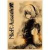 Game Nier Automata Poster Vintage Kraft Paper High Quality Home Room Cartoon Art Print Wall Sticker Decoration Painting - Image 2