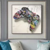 Graffiti Art Gamepad Canvas Art Posters and Print Abstract Game Handle Canvas Paintings on The Wall for Kid's Room Decor Picture - Image 2