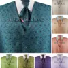 paisley men's tuxedo/suit customized waistcoat set for bridegroom