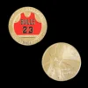 United States Michael Jordan Gift Best Collection Gold Coin for JORDAN Fans W/ Acrylic Case - Image 2