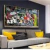 Street Art Graffiti Painting Canvas Not Banksy Murel Montage Abstract Print Stencil Urban Wall Decor for Modern Living Room - Image 2