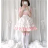 Sweet Lolita OP Maid Dress Pink Soft Gir Maid Dress Kawaii cosplay Comic Costume sets women - Image 5