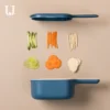 youpin Jordan&Judy Multi-functional Vegetable Cutter Manual Slicer Potato Grater Carrots With Food Storage Box For smart Kitchen - Image 5