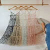 Summer Sweet Tulle Spaghetti Straps See Through Long Women Dresses Fashion Bling Bling Dress - Image 5