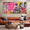 LOVE IS ALL WE NEED Graffiti Art Paintings Print on Canvas Art Posters and Prints Street Art Wall Picture Home Decoration Cuadro - Image 3