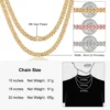 6mm 8mm Width Fashion Miami Cuban Chain Necklace For Women Men's Hip Hop Jewelry Copper Cubic Zirconia Bling Charm Chains - Image 6