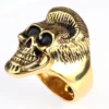 Stainless steel ring Titanium steel elvis Presley Men's skull ring - Image 3