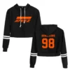 Korean Team ATEEZ KPOP Crop Top Hoodie Harajuku Cropped Sweatshirt Streetwear Hip Hop Long Sleeves Pullover Tops Sudaderas Mujer - Image 2