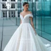 LOUIS NOVIAS Luxury Wedding Dresses For Women 2023 Polka Dot Beaded 3D Flowers Shimmering Beadied Wedding Gown Vestidos De Novia - Image 5