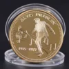 American rock star Elvis Presley 1935-1977 The King of N Rock Roll Gold Art Commemorative Coin Gift - Image 2