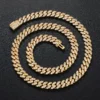 6mm 8mm Width Fashion Miami Cuban Chain Necklace For Women Men's Hip Hop Jewelry Copper Cubic Zirconia Bling Charm Chains - Image 4