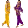 Children Belly Dancer Belt Pants Veil Accessories for Wings Kids Mask Bollywood Dress Girls Belly dance Costume Set 2-8Pieces - Image 2