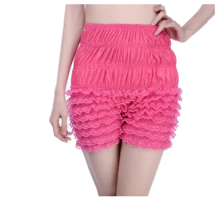 Summer Sexy Womens Ruffle Panties Dance Bloomers Lace Lingerie Sissy Frilly Knickers Pettipants Layered Boyshort Underwear Women