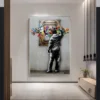 Graffiti Hoodie Boy Drawing Street Art Canvas Print Painting Abstract Wall Picture Living Room Home Decoration Poster - Image 3