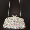 Latest Female Prom Purse Bridal Shoulder Bag Crystal Clutch Evening Bag for Women Metal Floral Crystal Clutch Evening Purse Bag - Image 2
