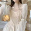 Autumn Vintage Sweet Lolita Style Fairy Dress Women Elegant Lace Ruffles Party Dresses Spring Girly Harajuku Mesh Princess Dress - Image 4