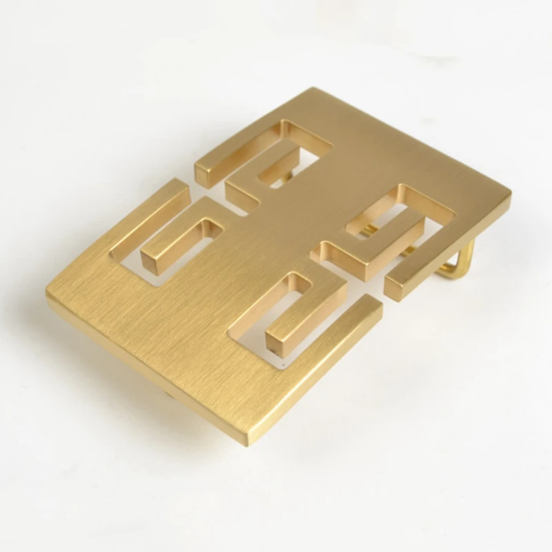 Men's Pure Solid Brass Belt Buckles for 4cm Width PU Belt Pure Brass Men Luxury Accessories DIY Leather Craft Buckle Clasps