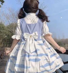 Japan Kawaii Jk Chic Dress Summer New Cute Elegent Party Dress Female Y2k Vest Girly Harajuku Mini Vestidos Sweet Dress Clothes - Image 3