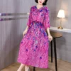 Mini Casual Summer Women Dress 2024 O-Neck Vintage Mulberry Silk Short Sleeve Korean Fashion Elegant Festa Luxo Prom Dresses - Image 3