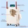 2023 Student Wide Trolley Suitcase External USB Charging Port Foldable Cup Holder Side Hook Boarding Combination Lock Suitcase - Image 2