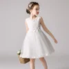 Girls' Dresses New In Weddings Party Flower Children Evening Elegant Lilac Dress 3 5 7 To 11 12 Years Baby Girly Clothes Costume - Image 2