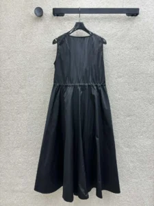 New spring and summer V-neck sleeveless waist dress, high-end fabric and breathable design2041602790 - Image 2