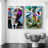 Graffiti Art Tupac Shakur 2PAC Biggie Canvas Painting Rapper Star Hip Hop Art Canvas Posters and Prints Wall Art Pictures Home - Image 2