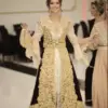 Traditional Kosovo Albanian Prom Dresses with Black Jacket 2023 Two Pieces Long Sleeve Robes Gold Applique Evening Occasion Gown