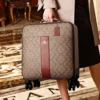 Fashion pu leather travel luggage sets Women rolling suitcase with handbag Men luxury trolley luggage travel bag carry-ons - Image 3