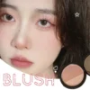 3-Color Contour Blush Palette Matte Nose Shadow Pink Cheek Stereoscopic Five Senses V Shaped Face Bronzers Highlighter Powder - Image 5