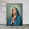 Heart of the Virgin Mary Pray Gospel Posters Christian Wall Pictures For Living Room Poster Wall Art Canvas Painting Unframed - Image 5