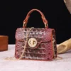 New Crocodile Pattern Small Square Bag Female Bag Wholesale Internet Celebrities Bag Female Thick Chain Handbag Money Bag sac - Image 3