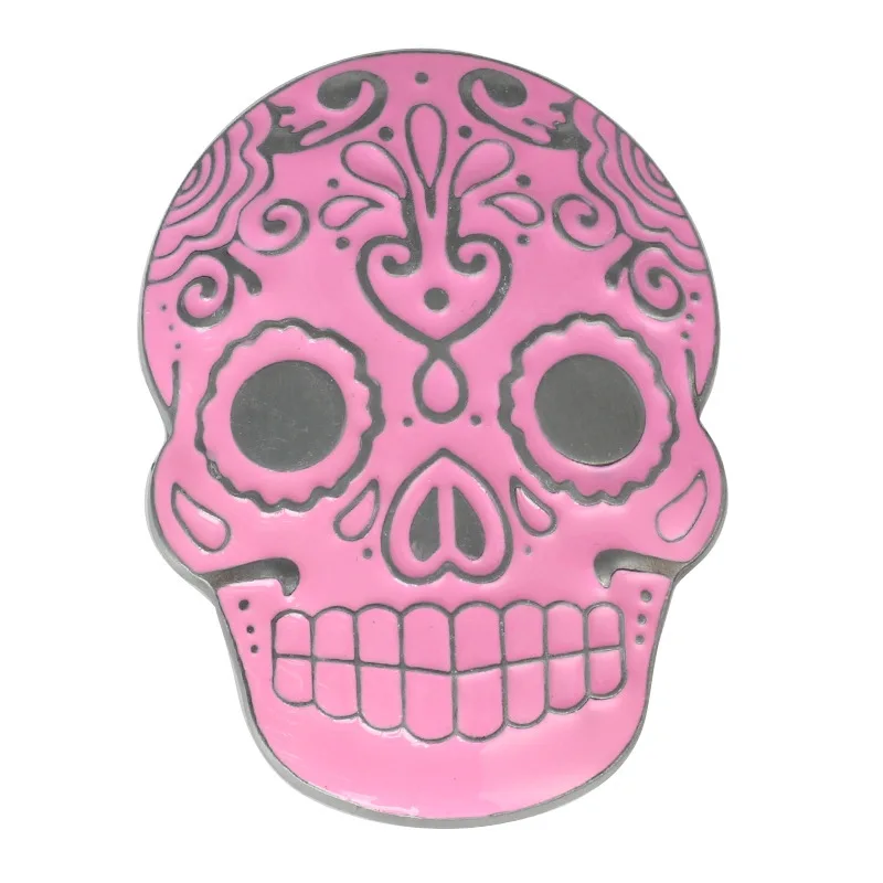 Skull skeleton belt buckle Belt DIY accessories Western cowboy style Smooth belt buckle Punk rock style k14