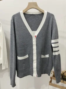 2023 TB cardigan women's cashmere cardigan women's sweater knitted cardigan jacket street Harajuku fashion sweater cardigan - Image 2