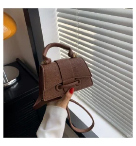 Ladies Mini Crossbody Bag Trend Designer Bag For Women Phone Purse PU Leather Handbag Autumn Winter Messenger Bag Black 2023 New - Image 5